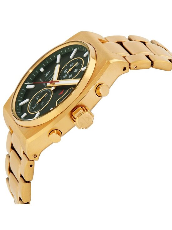 NWT Armani Exchange Oliver Chronograph Quartz Green Dial Men\'s Watch